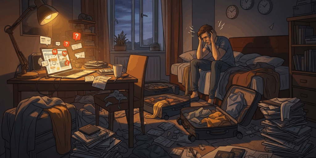 Deixar tudo para a última hora