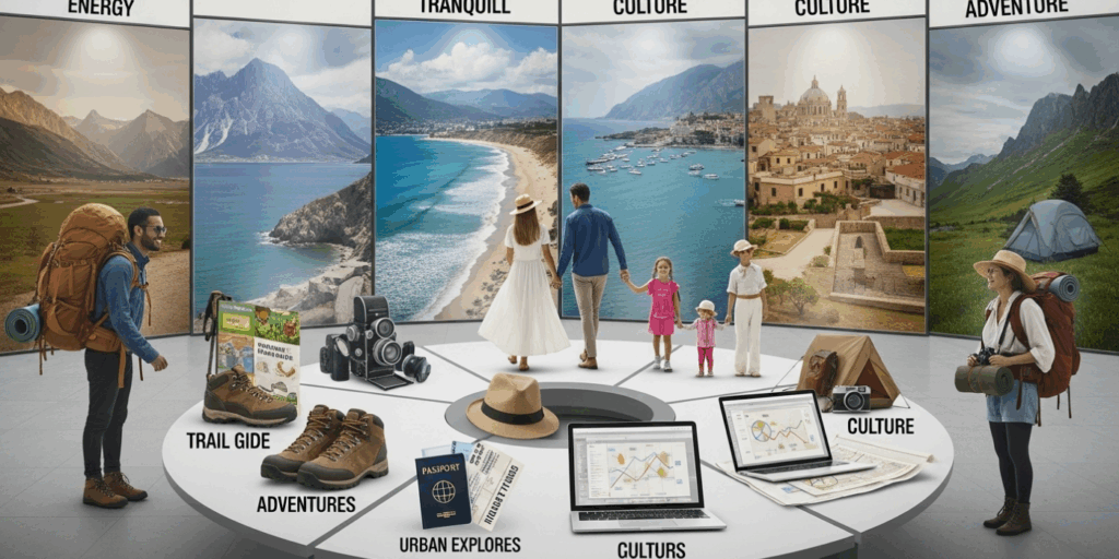 Escolha seus destinos com base no seu estilo de viagem