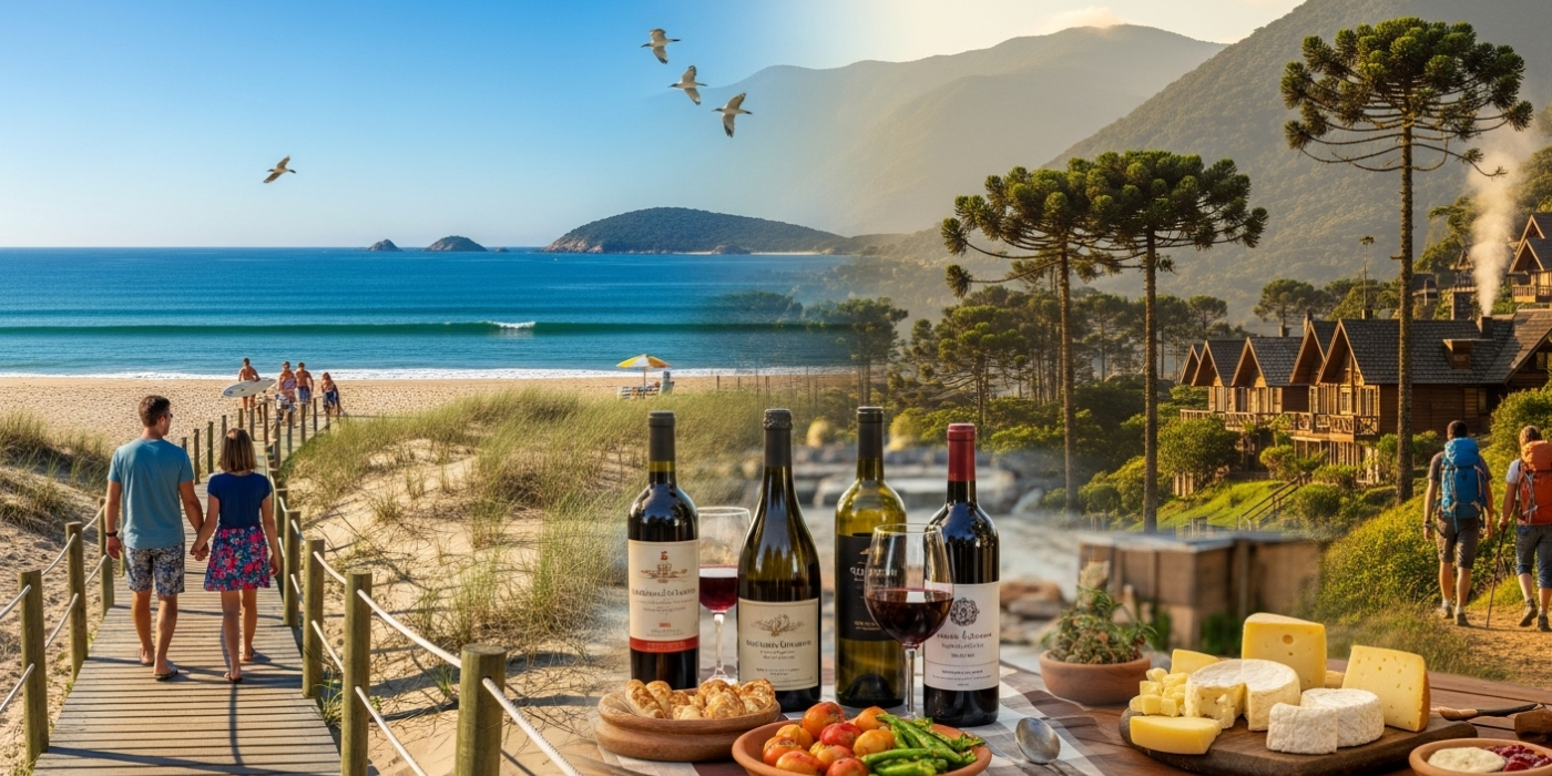 Férias no Sul do Brasil: praias, serras e sabores para aproveitar