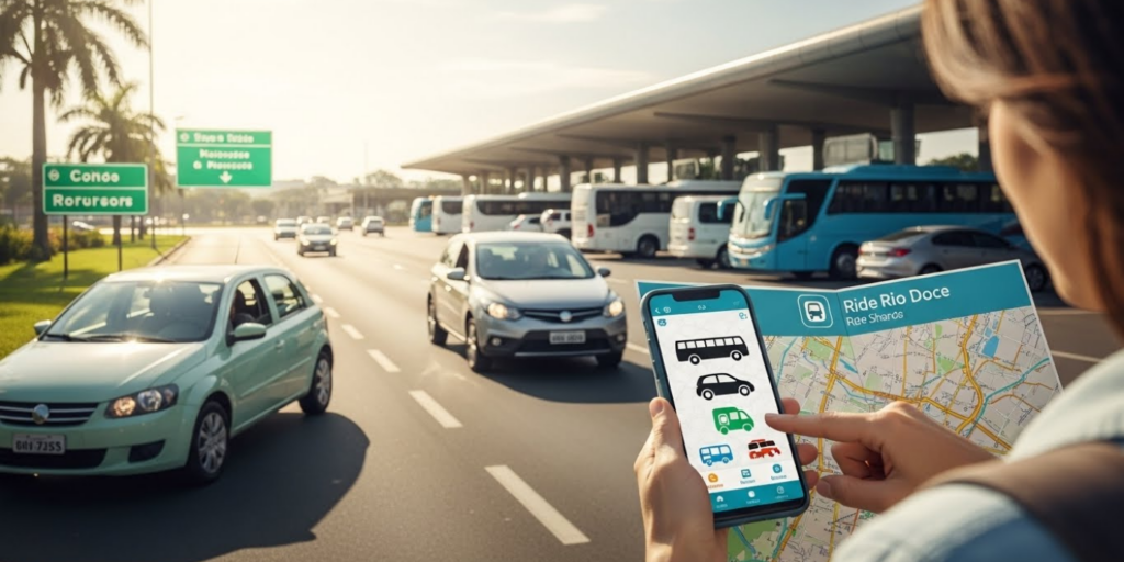 Como chegar_ opções de transporte para Rio Doce